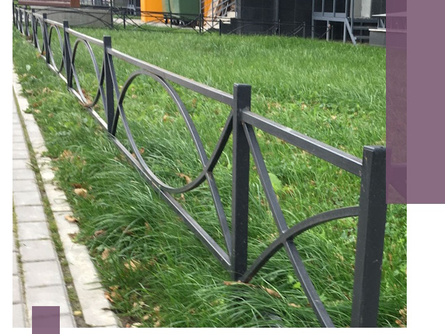 Газонные ограждения из металла в Октябрьском — монтаж и продажа