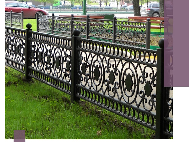 Секционные газонные ограждения под ключ в Октябрьском