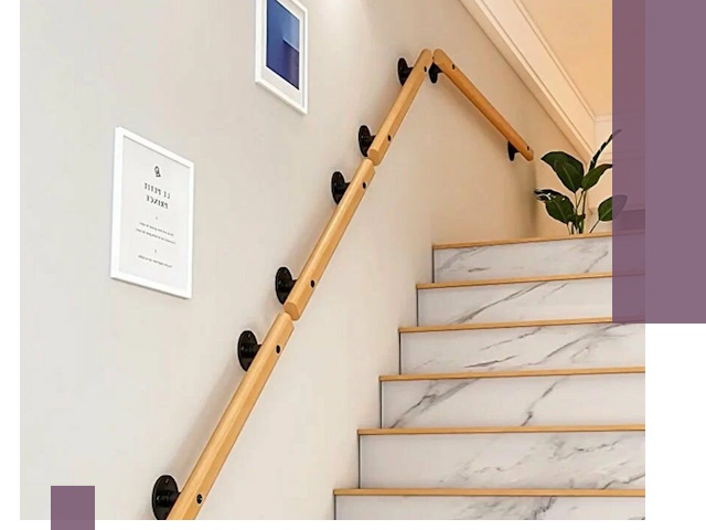 Поручни металлические и деревянные под ключ в Октябрьском