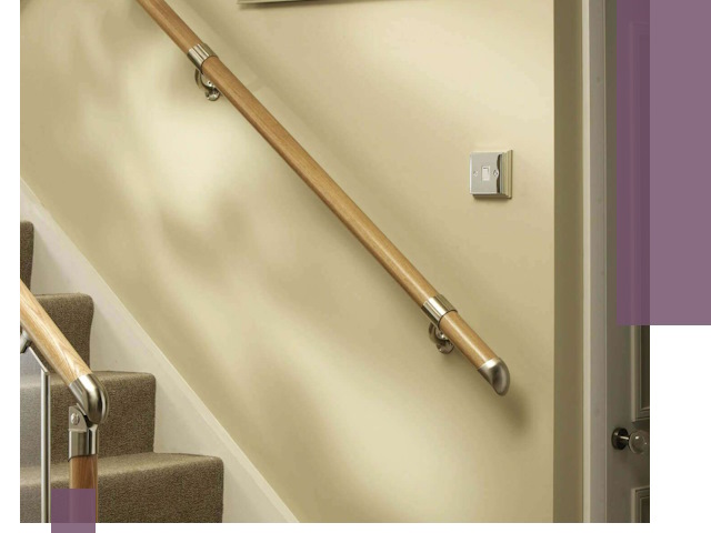 Монтаж пристенных поручней профессионально в Октябрьском